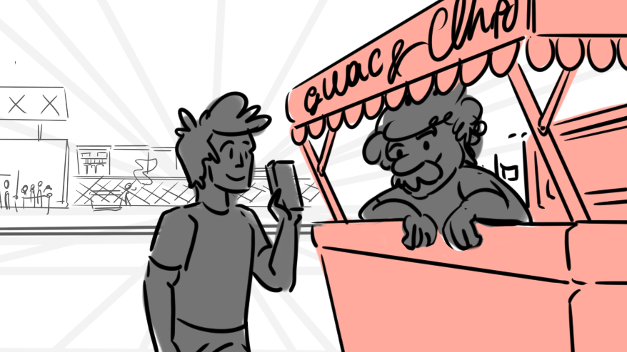 CometCash storyboard frame