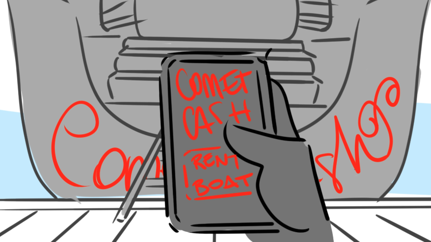 CometCash storyboard frame