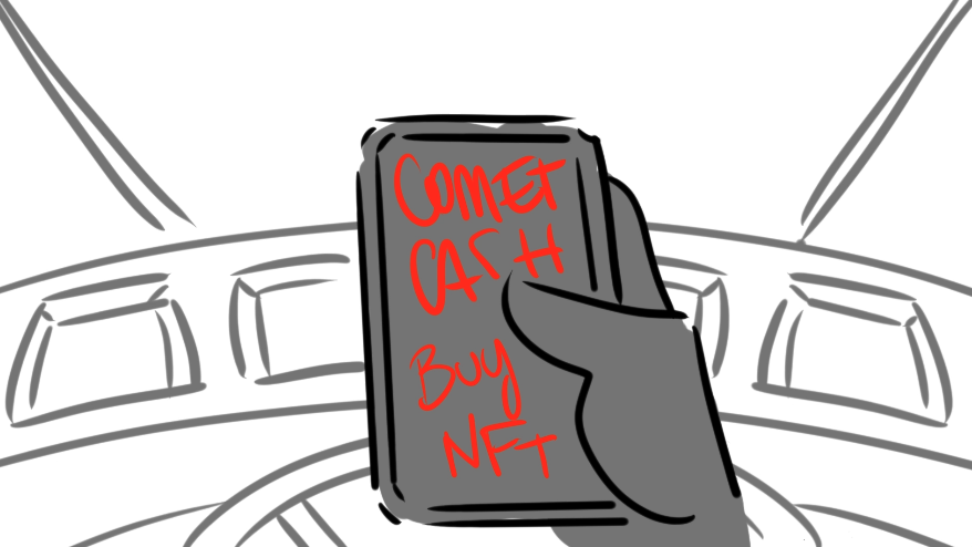 CometCash storyboard frame