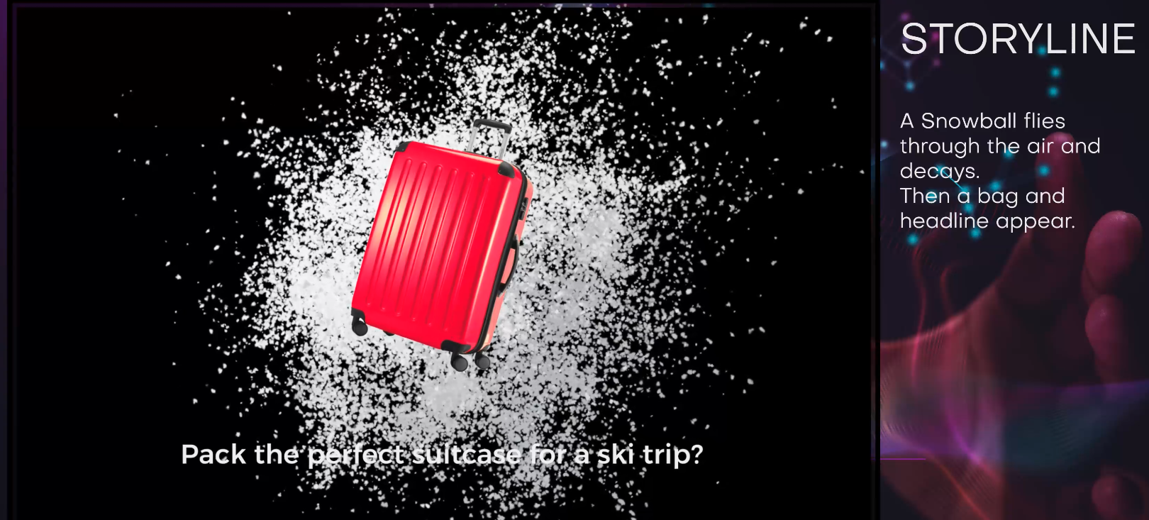 Swiss Airlines storyboard frame